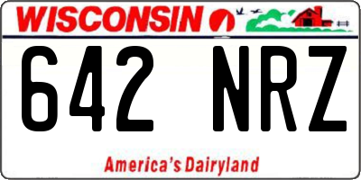 WI license plate 642NRZ