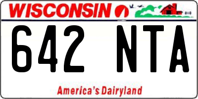 WI license plate 642NTA