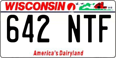 WI license plate 642NTF