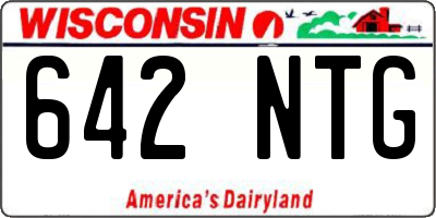 WI license plate 642NTG