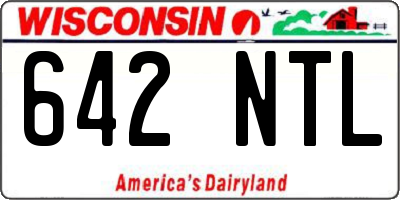 WI license plate 642NTL
