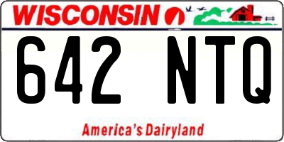 WI license plate 642NTQ