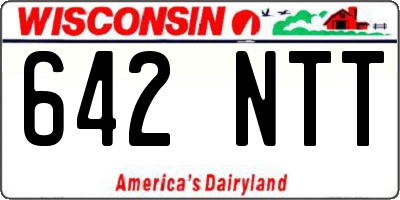 WI license plate 642NTT