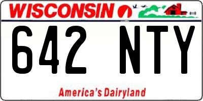 WI license plate 642NTY