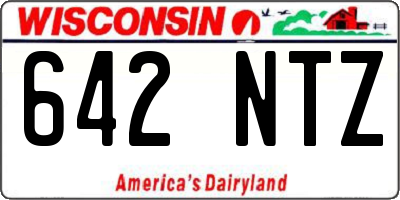 WI license plate 642NTZ