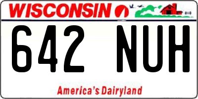 WI license plate 642NUH