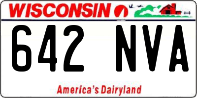 WI license plate 642NVA