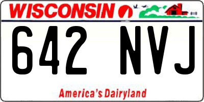 WI license plate 642NVJ