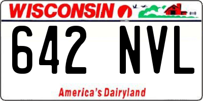 WI license plate 642NVL