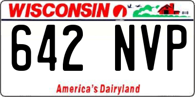 WI license plate 642NVP
