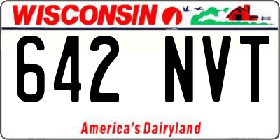 WI license plate 642NVT