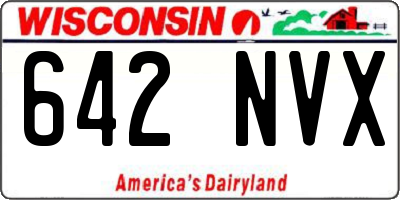 WI license plate 642NVX