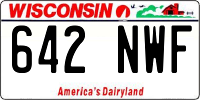 WI license plate 642NWF