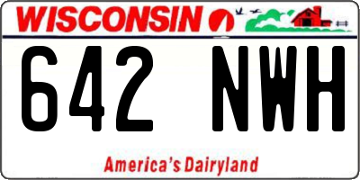 WI license plate 642NWH