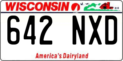 WI license plate 642NXD