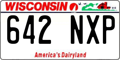 WI license plate 642NXP