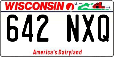 WI license plate 642NXQ
