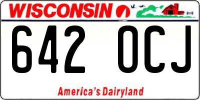 WI license plate 642OCJ