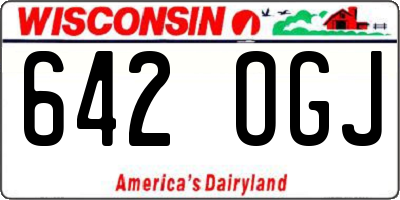 WI license plate 642OGJ