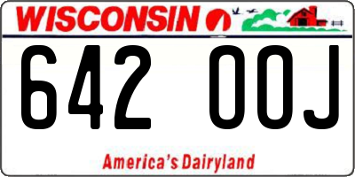 WI license plate 642OOJ
