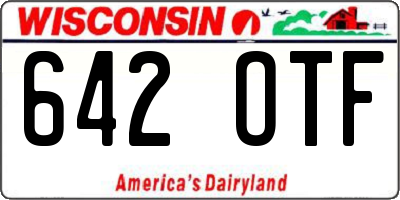 WI license plate 642OTF