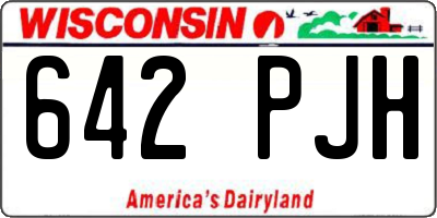 WI license plate 642PJH