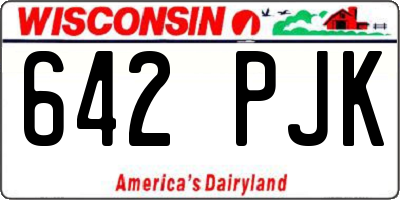 WI license plate 642PJK