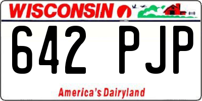 WI license plate 642PJP