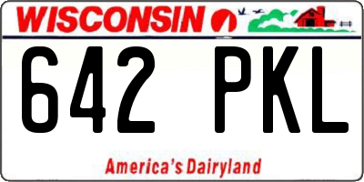 WI license plate 642PKL