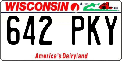 WI license plate 642PKY