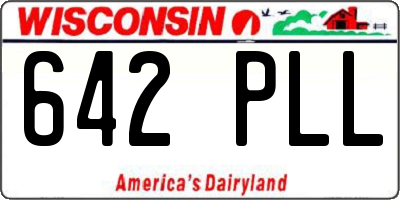 WI license plate 642PLL