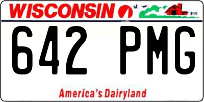 WI license plate 642PMG