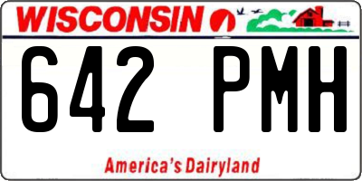 WI license plate 642PMH