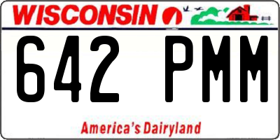 WI license plate 642PMM