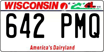 WI license plate 642PMQ