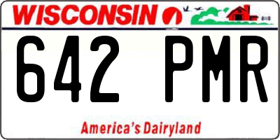 WI license plate 642PMR