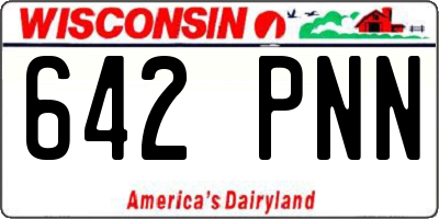WI license plate 642PNN