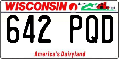 WI license plate 642PQD