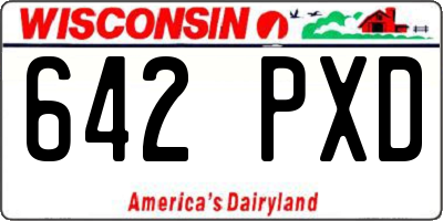 WI license plate 642PXD