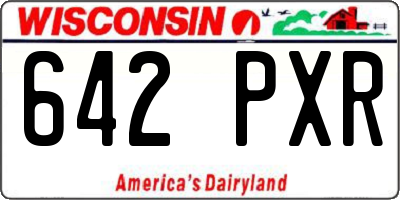 WI license plate 642PXR