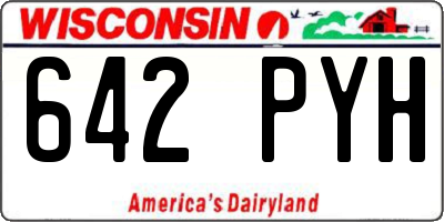 WI license plate 642PYH