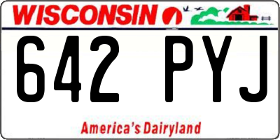 WI license plate 642PYJ
