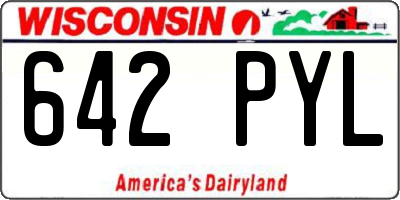 WI license plate 642PYL