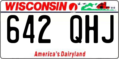 WI license plate 642QHJ