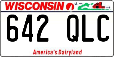 WI license plate 642QLC