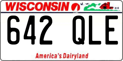 WI license plate 642QLE
