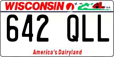 WI license plate 642QLL