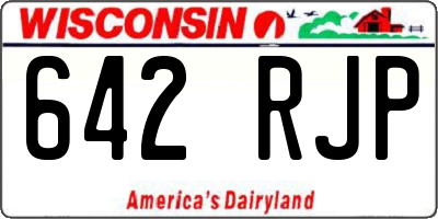 WI license plate 642RJP