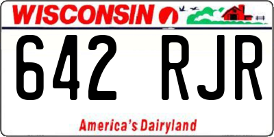 WI license plate 642RJR