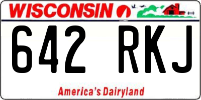 WI license plate 642RKJ